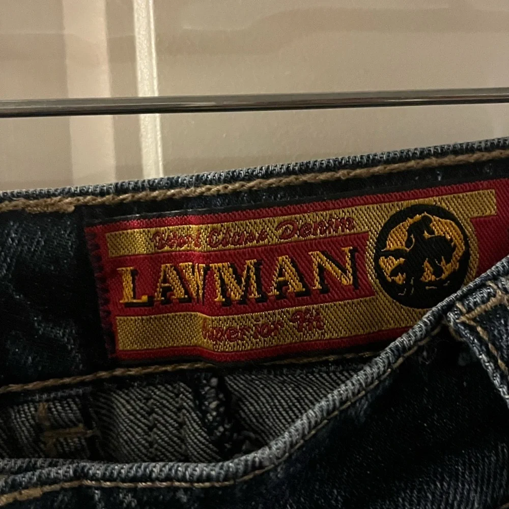 Vintage Lawman  Western Jeans  chain design, size 7